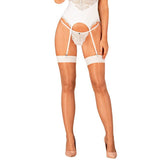 White Sheer Stockings for Women with Delicate Wedding Style Hosiery